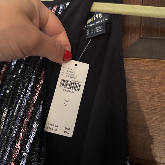 NWT Maeve by Anthropologie Disco Halter Wide Leg Sequin Party Jumpsuit US 12 - Picture 6 of 7